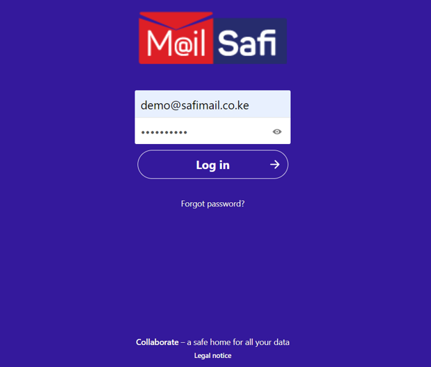 Mailsafi collaboration login