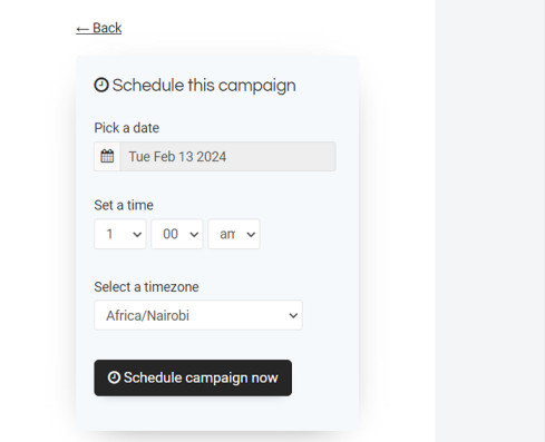 Mailsafi Sendit Campaign Scheduling