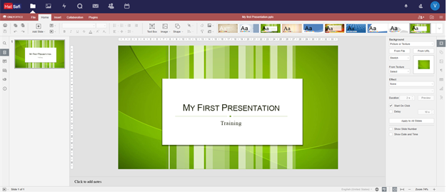 mailsafi create or edit presentation file